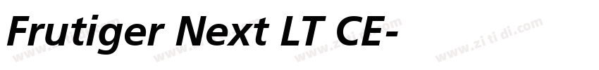Frutiger Next LT CE字体转换